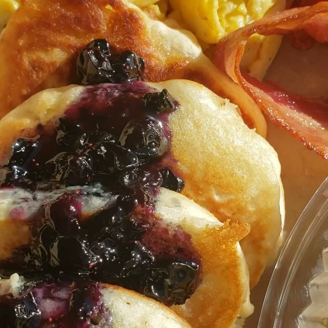 Pancakes with blueberries